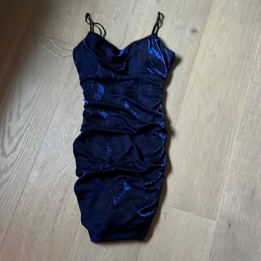 Blue mini dress (stretches a lot)